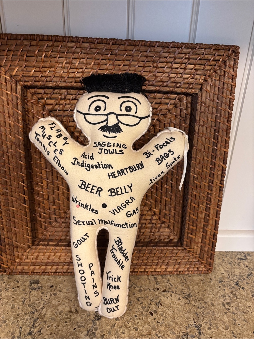 Over the Hill Voo Doo Doll. Muslim. Like New! 12” x 8”